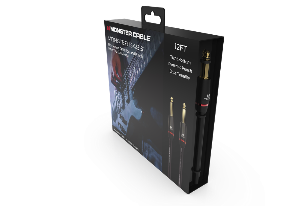 Monster® Prolink Monster Bass® Instrument Cable - Jack Mâle vers Jack Mâle 3,65m