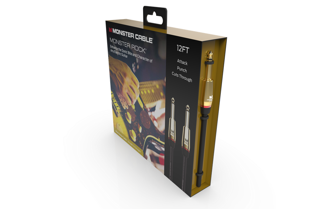 Monster® Prolink Rock Instrument Cable - Jack Mâle vers Jack Mâle 3,65m
