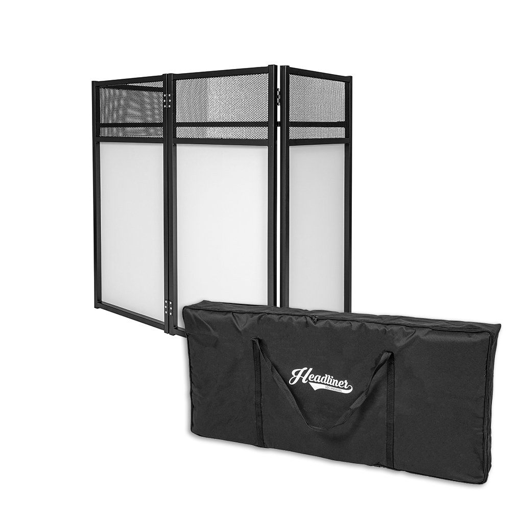 HEADLINER Huntington Portable DJ Booth (Includes white+black Scrim and Bag)*