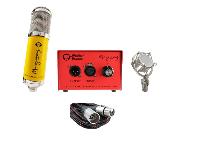 Monkey Banana Mangabey, microphone condensateur à lampe Couleur: Banana