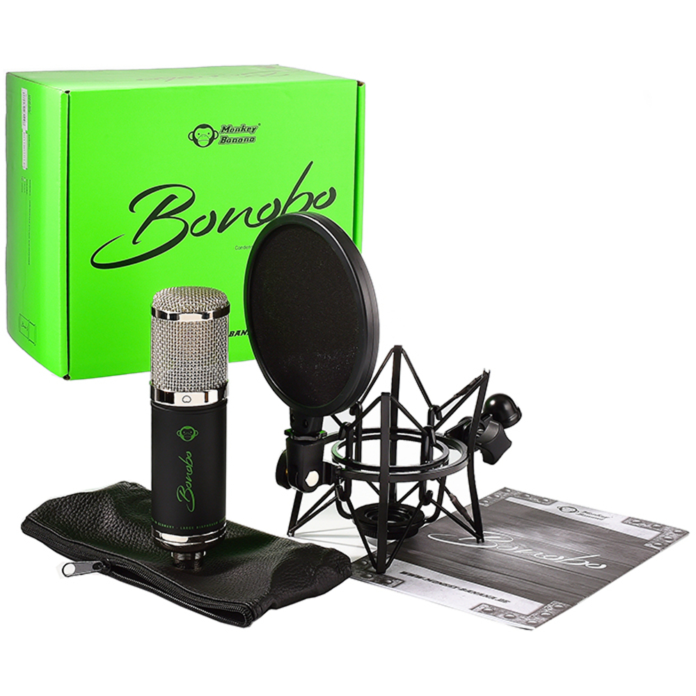 Monkey Banana Bonobo, micro à condensateur large membrane Couleur: Noir