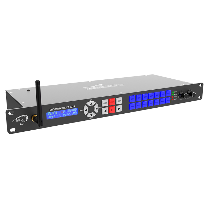 TRITON BLUE Enregistreur Player DMX SHOW-REC-1024