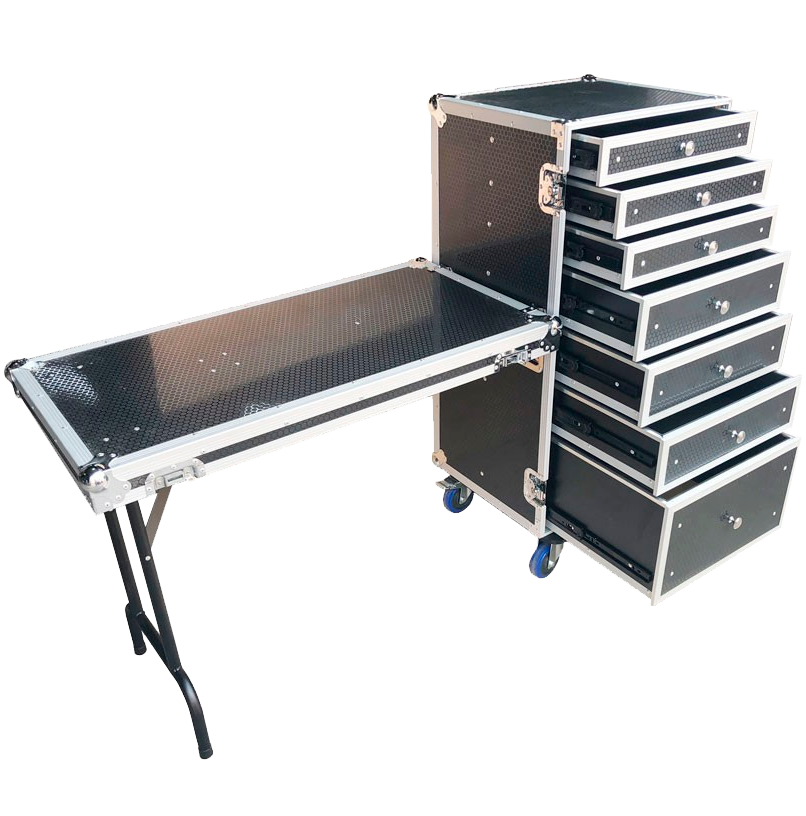 TRITON BLUE Multi-purpose flight case with 7 drawers 7110037