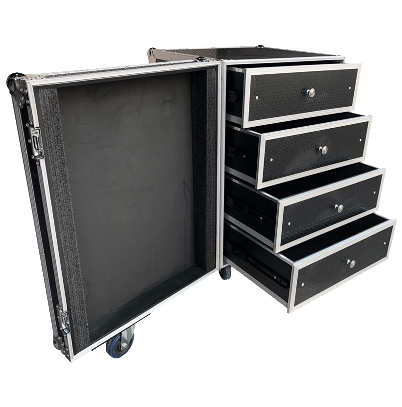 TRITON BLUE Flightcase Utilitaire Tiroirs - FCX4