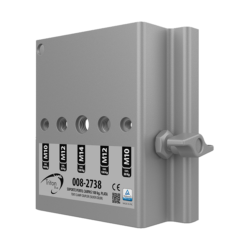 TRITON BLUE Tent profile clamp 008-2738