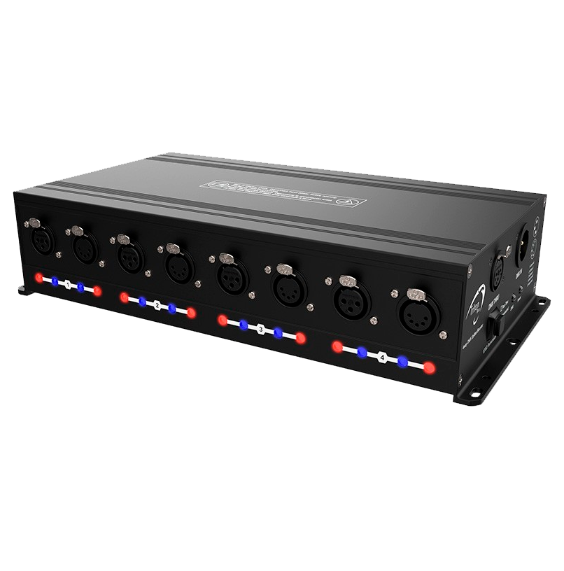 TRITON BLUE DMX splitter, amplifier and distributor DMX4