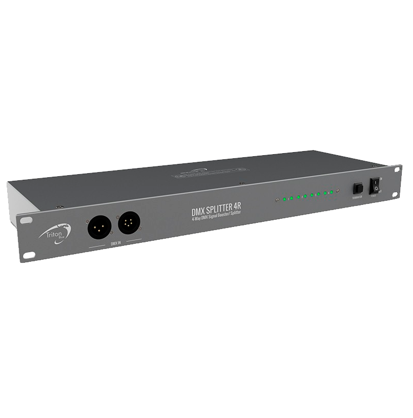 TRITON BLUE DMX splitter, amplifier and distributor DMX4R