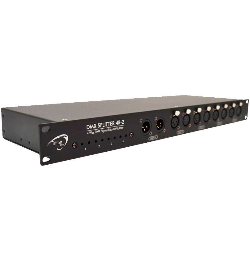 TRITON BLUE DMX splitter, amplifier and distributor DMX4R-2