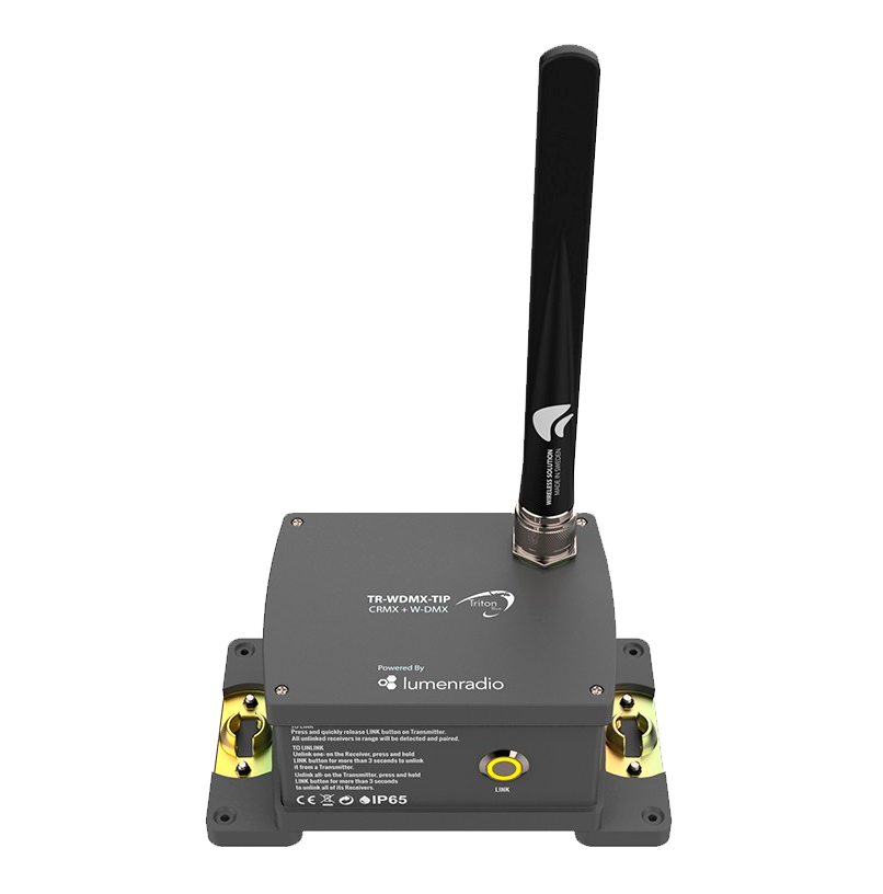 TRITON BLUE Wireless DMX IP65 Transmitter LR100-DMX-TIP
