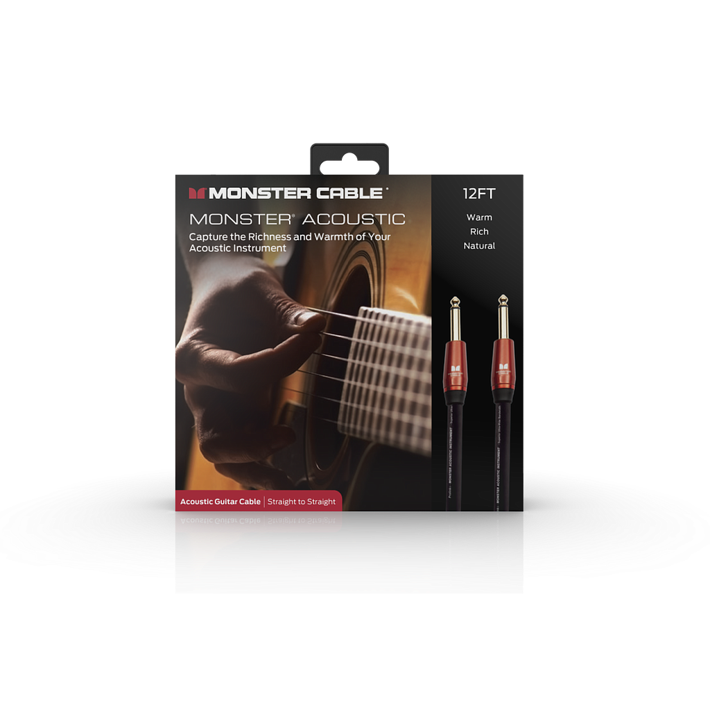 Monster® Prolink Acoustic Instrument Cable - Jack Mâle vers Jack Mâle 3,65m