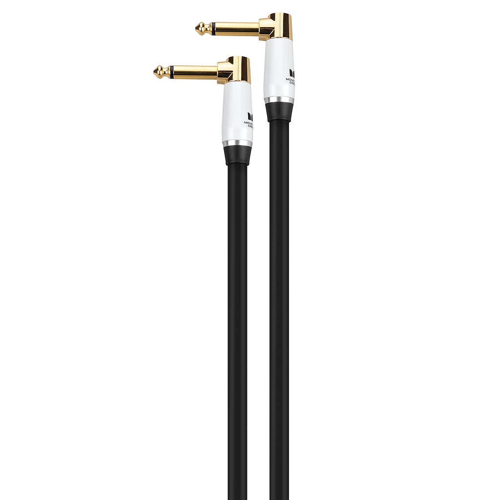 Monster® Prolink Studio Pro 2000 Instrument Cable - Jack Mâle Coudé vers Jack Mâle Coudé PATCH 0,2m