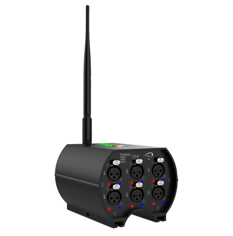 TRITON BLUE Wireless DMX System + DMX Splitter all in one