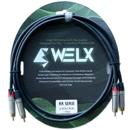 WELX RR  - 1m (Par)  [X2 RCA / X2 RCA]Black