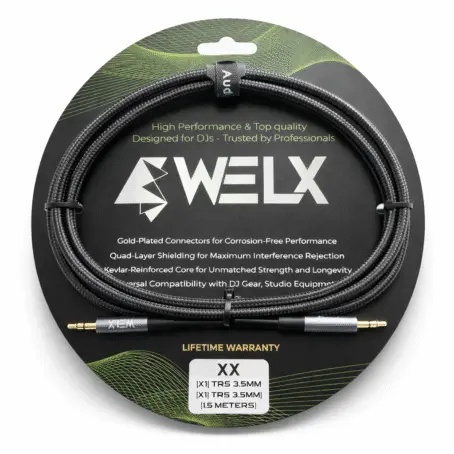 WELX Serie XX - 1.5 m | 3.5mm to 3.5 mm Black