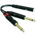WELX TTRF | x1  1/4 TRS / x2 1/4 TS PlugBlack