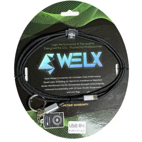 WELX USB R4 C / USB B - 1.5m Black
