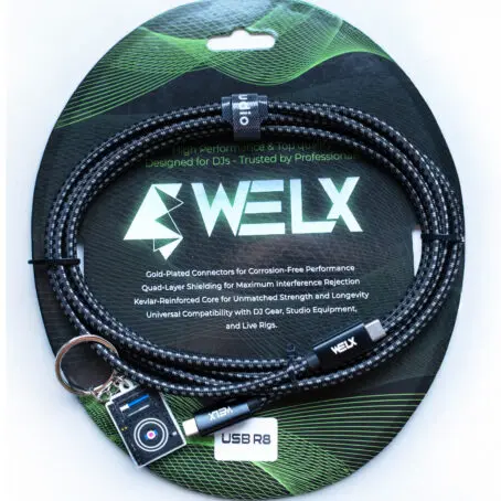 WELX USB R8 / Thunderbolt 40gpbs / 1.5m)Black