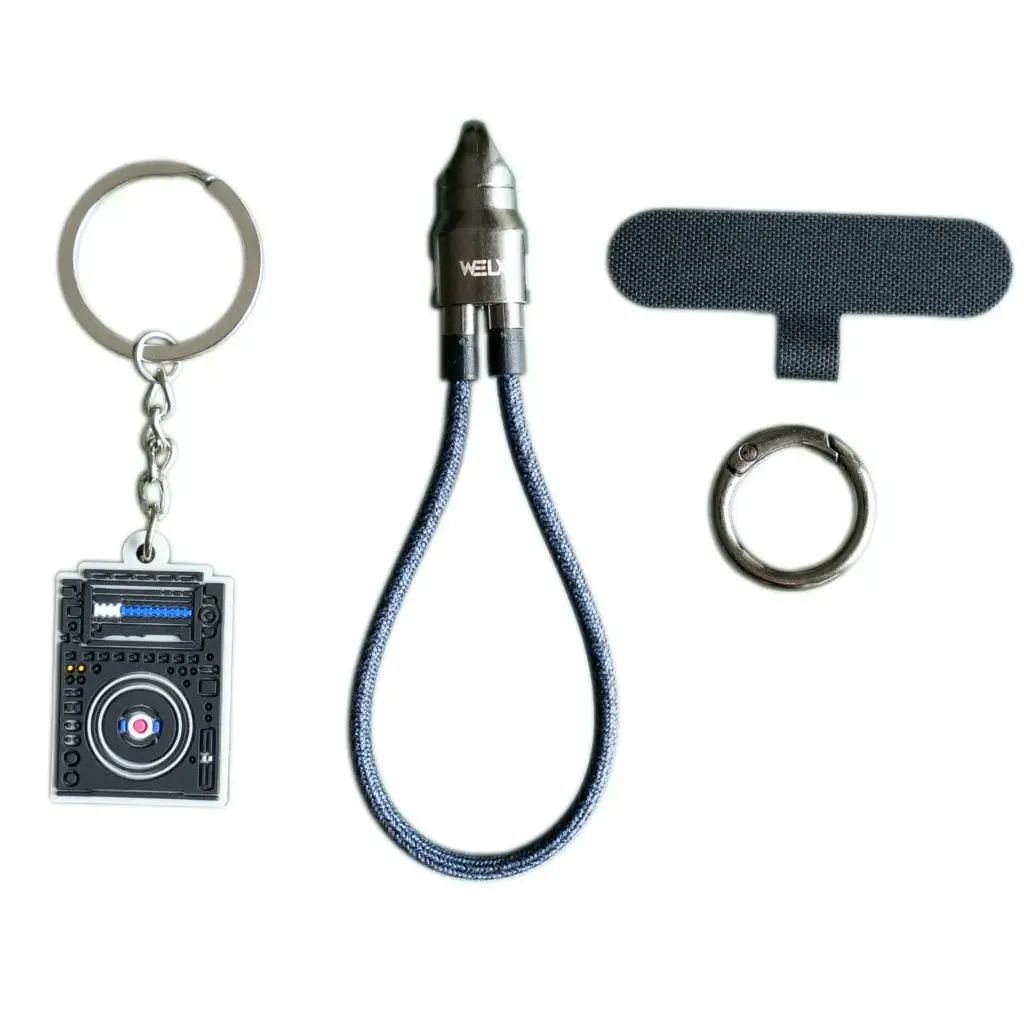 WELX USB F3  / C-C /  FLAT- SPLIT / Lanyard  / 22cmDarkblue