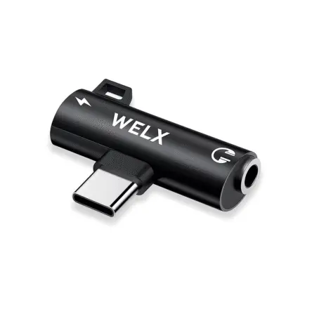 WELX C2 - Digital Adapter / USB C - 3.5mm / Power Black