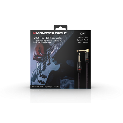 [600549-00] Monster® Prolink Monster Bass® Instrument Cable - Right Angle to Straight