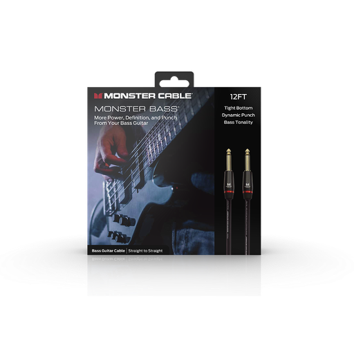 [600548-00] Monster® Prolink Monster Bass® Instrument Cable - Jack Mâle vers Jack Mâle 3,65m