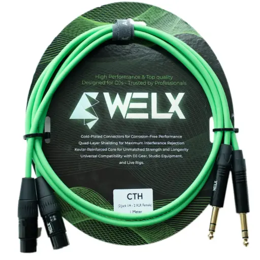 [WELXnl9mh7qe] WELX CTH BALANCED (1m) [X2 XLR-F / X2 TRS] Green